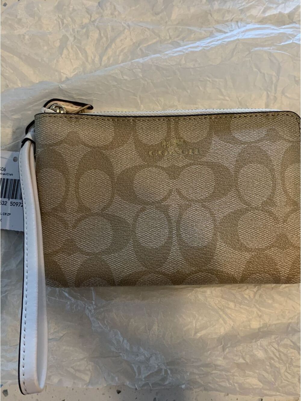 Coach Wristlet Iconic Signature Pattern